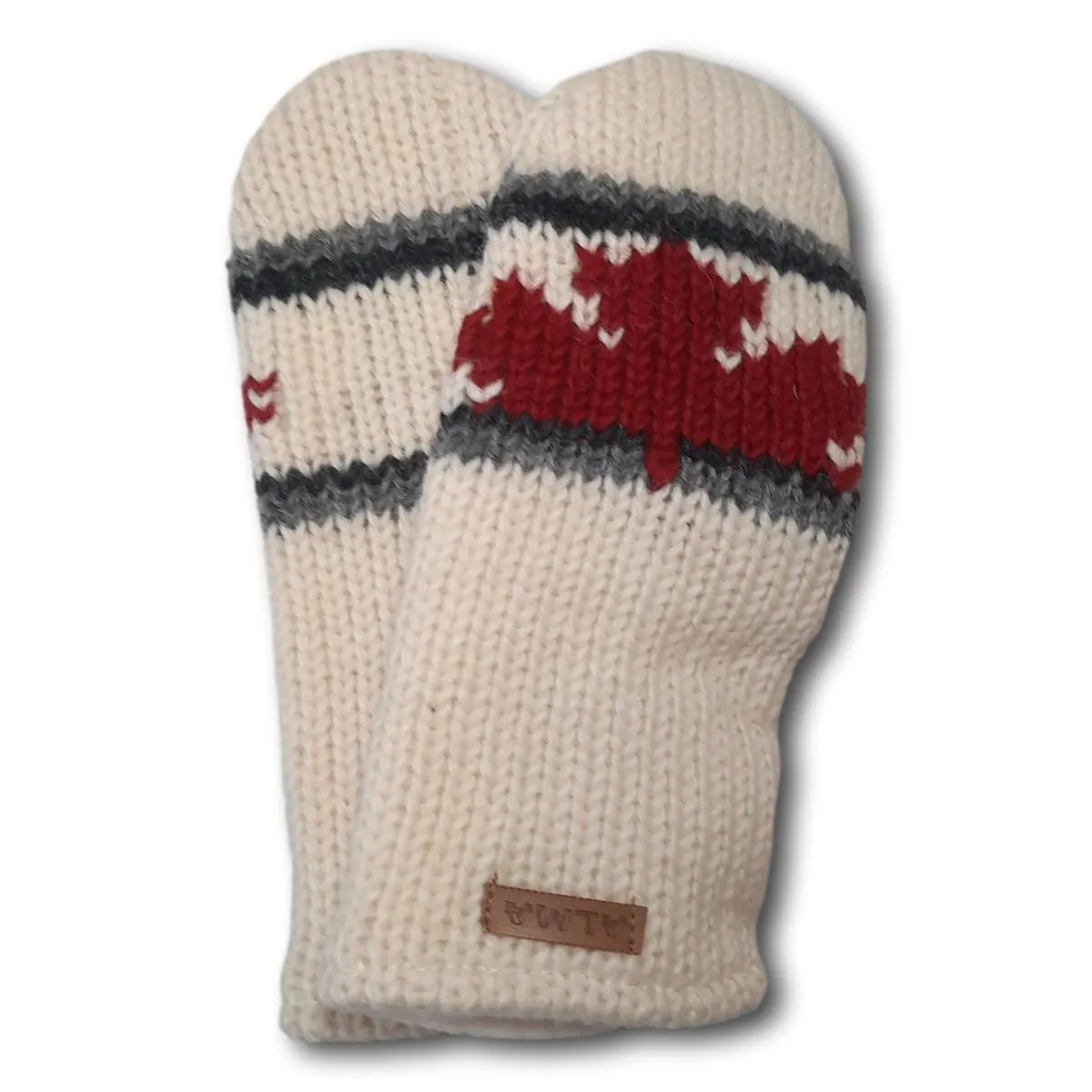 Canadiana Knit Mittens
