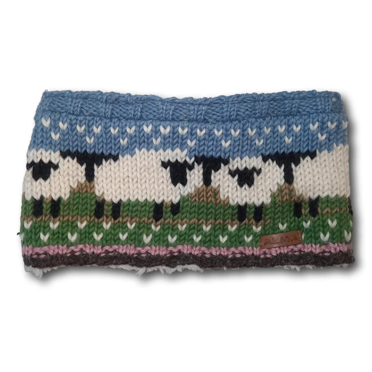 Knit Lamb Stripe Headband