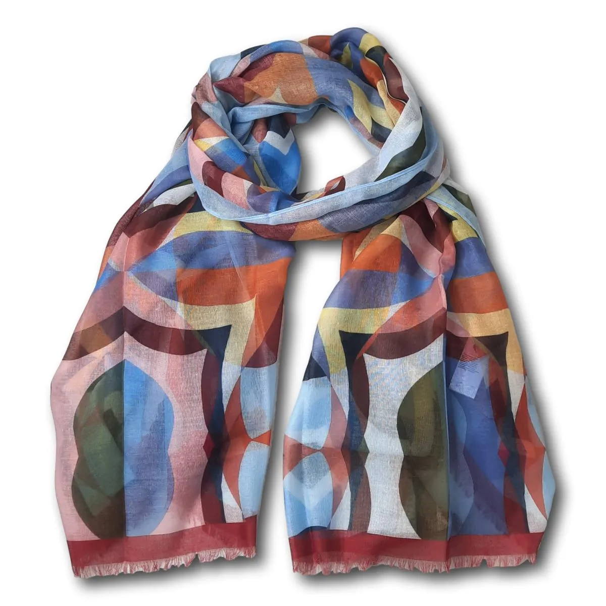 Geometric Print Scarf