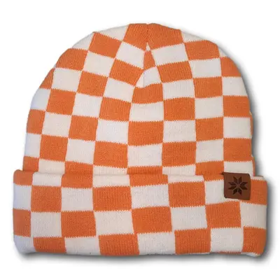 Checker-board Print Toque