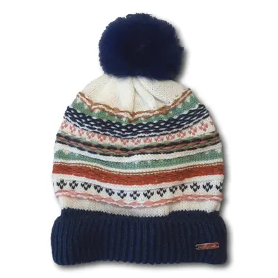 Multi-Print Toque with Pom