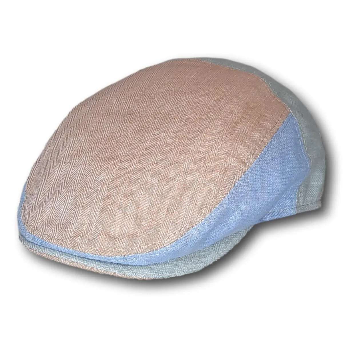 Three-Tone Flat Cap