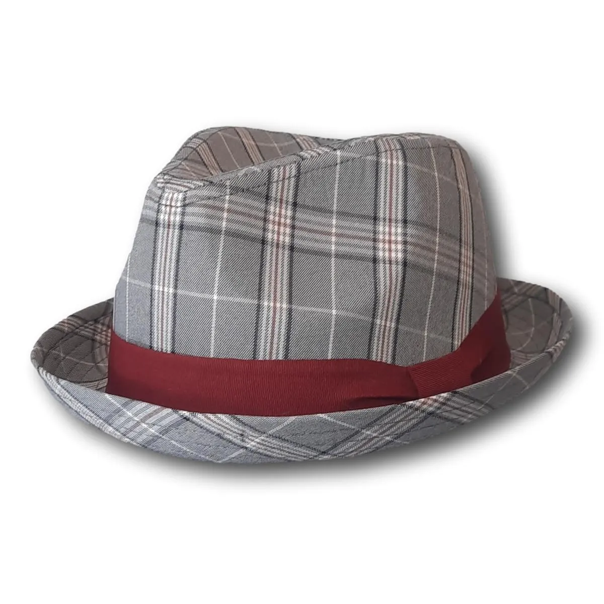 Plaid Teardrop Fedora