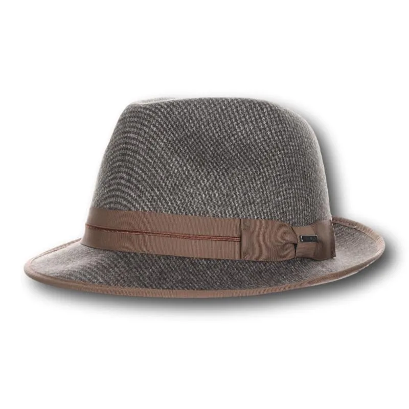 Tweed Knit Fedora