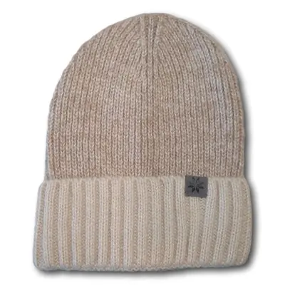 Two-Tone Knit Toque with Cuff