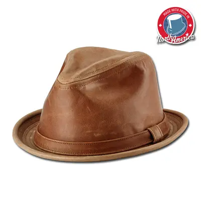 Vintage Leather Fedora