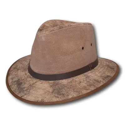 Leather Wide Brim Safari
