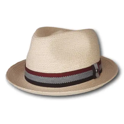 Pinched Fedora With Two-Tone Band