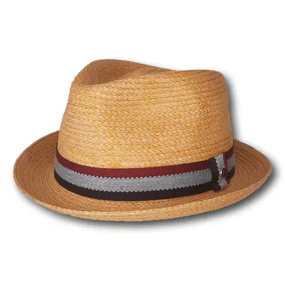 Pinched Fedora With Two-Tone Band