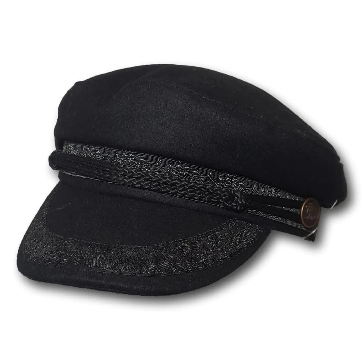Wool Blend Greek Fisherman Cap