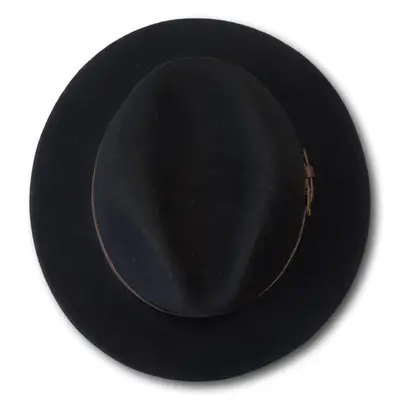 Pinched Fedora with Leather Band