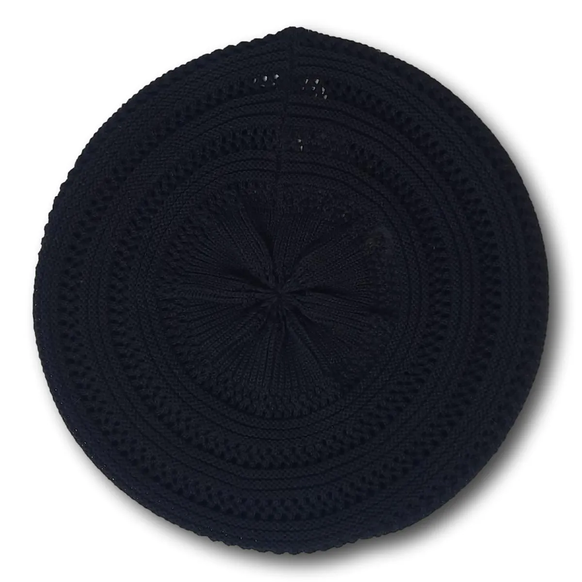 Beret with Lace Pattern