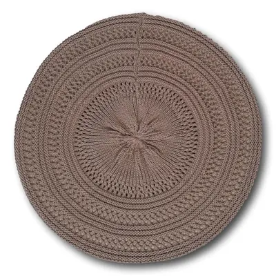 Beret with Lace Pattern
