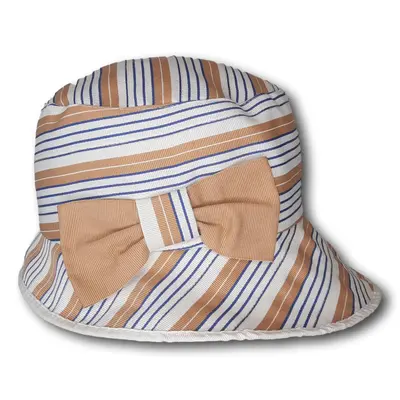 Striped Medium Brim with Bow