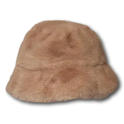 Faux Fur Glitter Bucket Hat