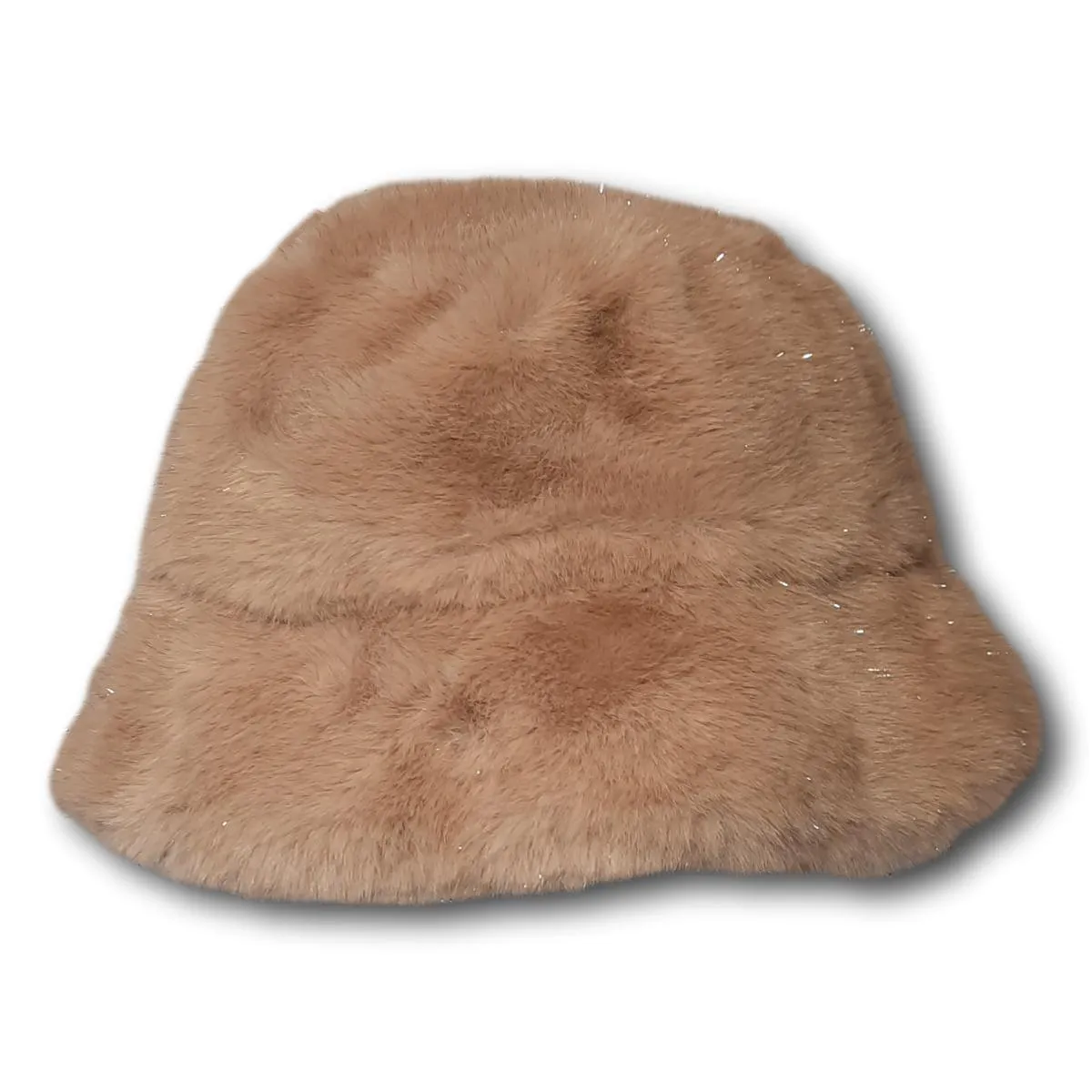 Faux Fur Glitter Bucket Hat
