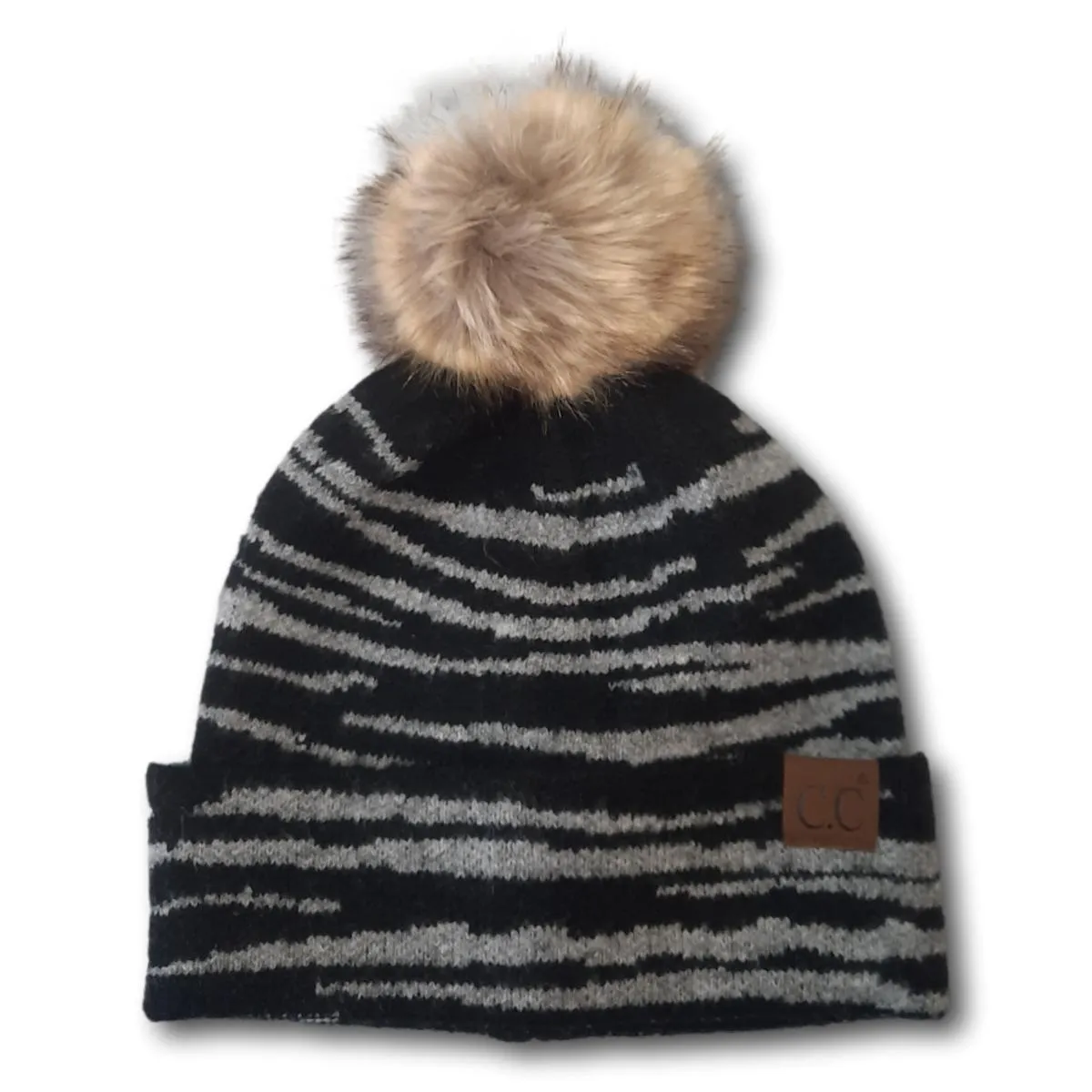 Zebra Print Toque