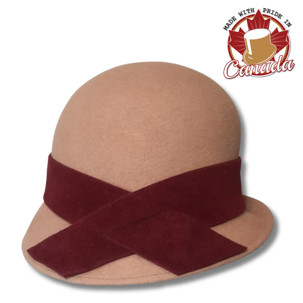 Gatsby Cloche with Contrast Band