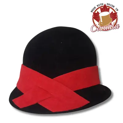 Gatsby Cloche with Contrast Band