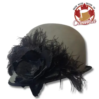 Tacy Dress Hat with Feather