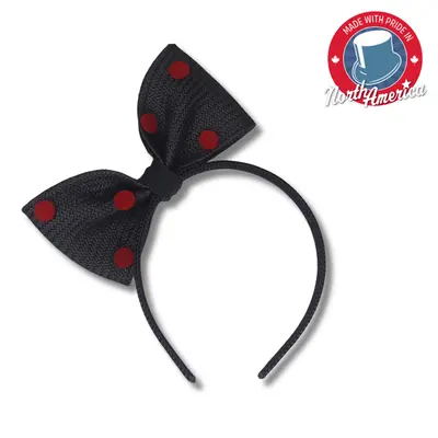 Polka Dot Bow Headband