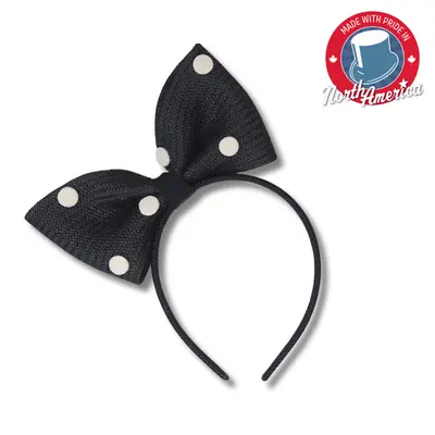 Polka Dot Bow Headband