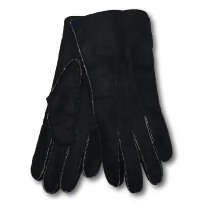 Raw Edge Sheepskin Gloves