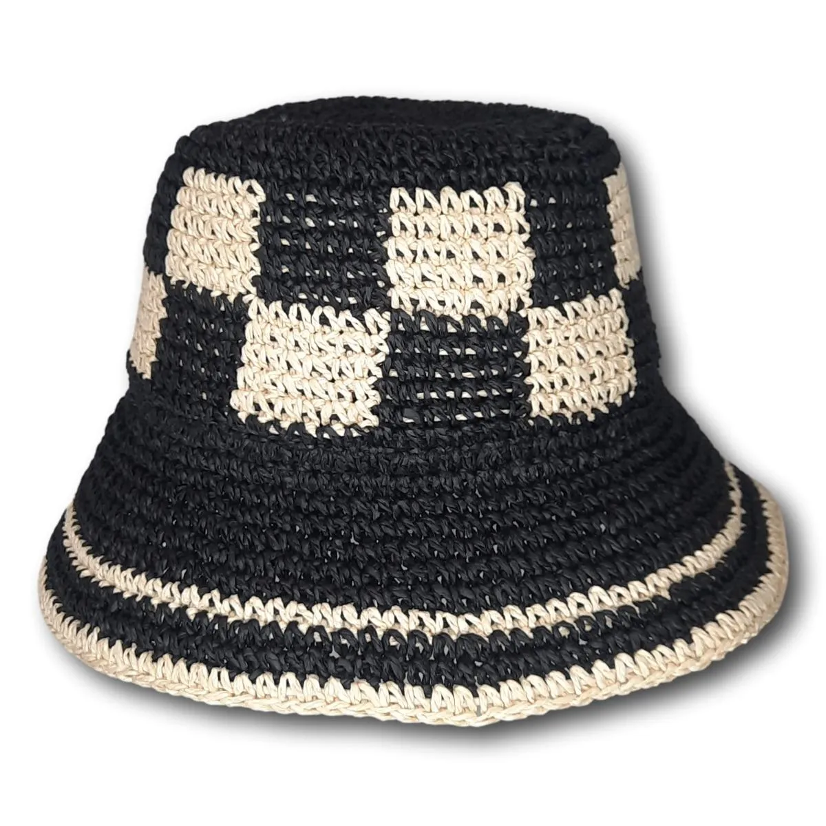 Suffolk Checker-board Print Cloche