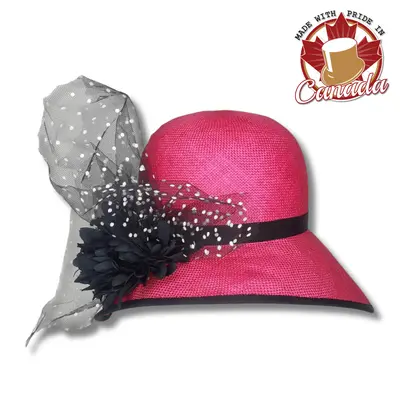 Isla 2 Polka Dot Netting Dress Hat