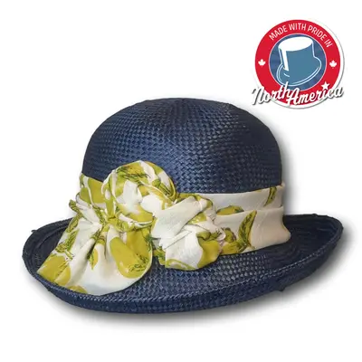 Printed Fabric Band Cloche