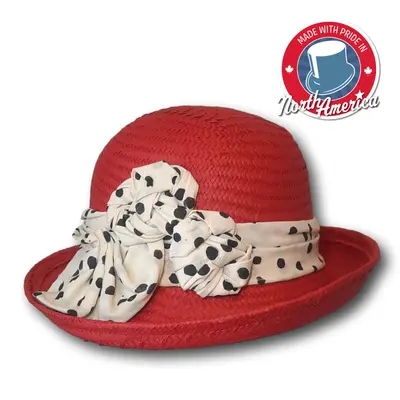 Printed Fabric Band Cloche