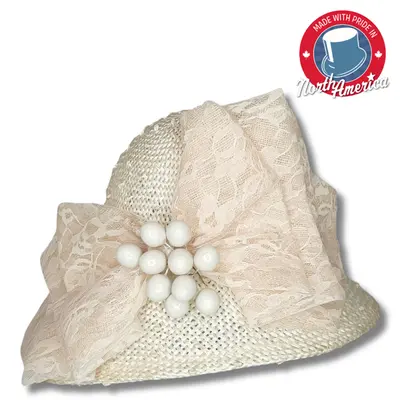 Profile Brim with Lace and Berries