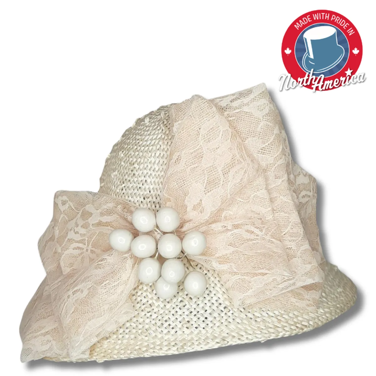 Profile Brim with Lace and Berries
