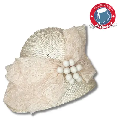 Profile Brim with Lace and Berries
