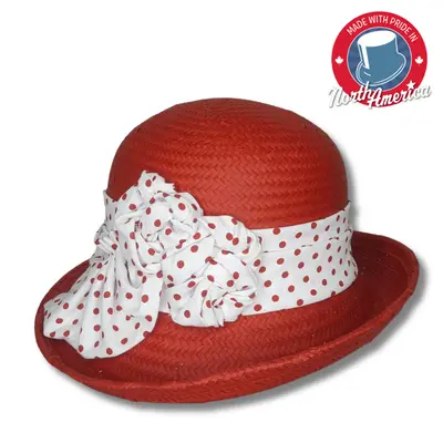 Printed Fabric Band Cloche