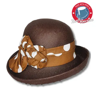 Printed Fabric Band Cloche