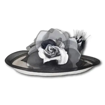 XL Profile Dress Hat with Rose