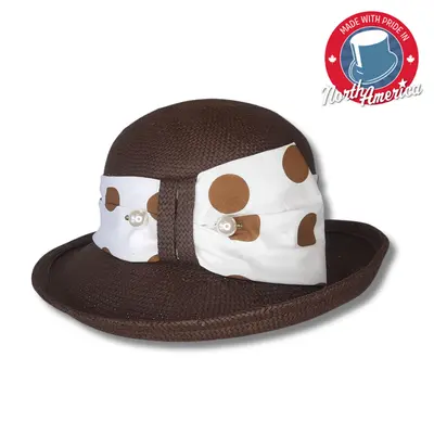 Upturned Brim with a Large Band and Pin