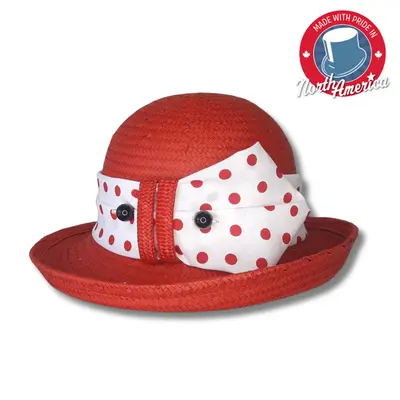 Upturned Brim with a Large Band and Pin