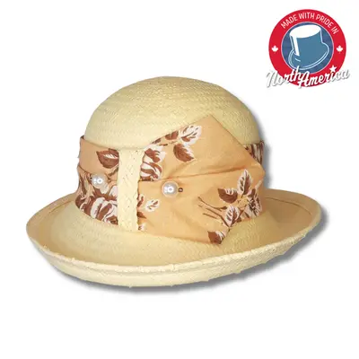 Upturned Brim with a Large Band and Pin