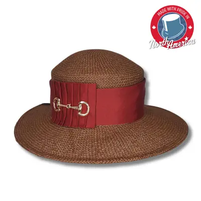 Wide Brim Boater Dress Hat