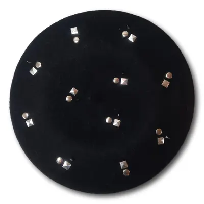 Metallic Studded Beret
