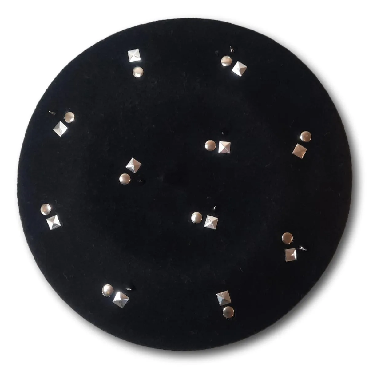 Metallic Studded Beret