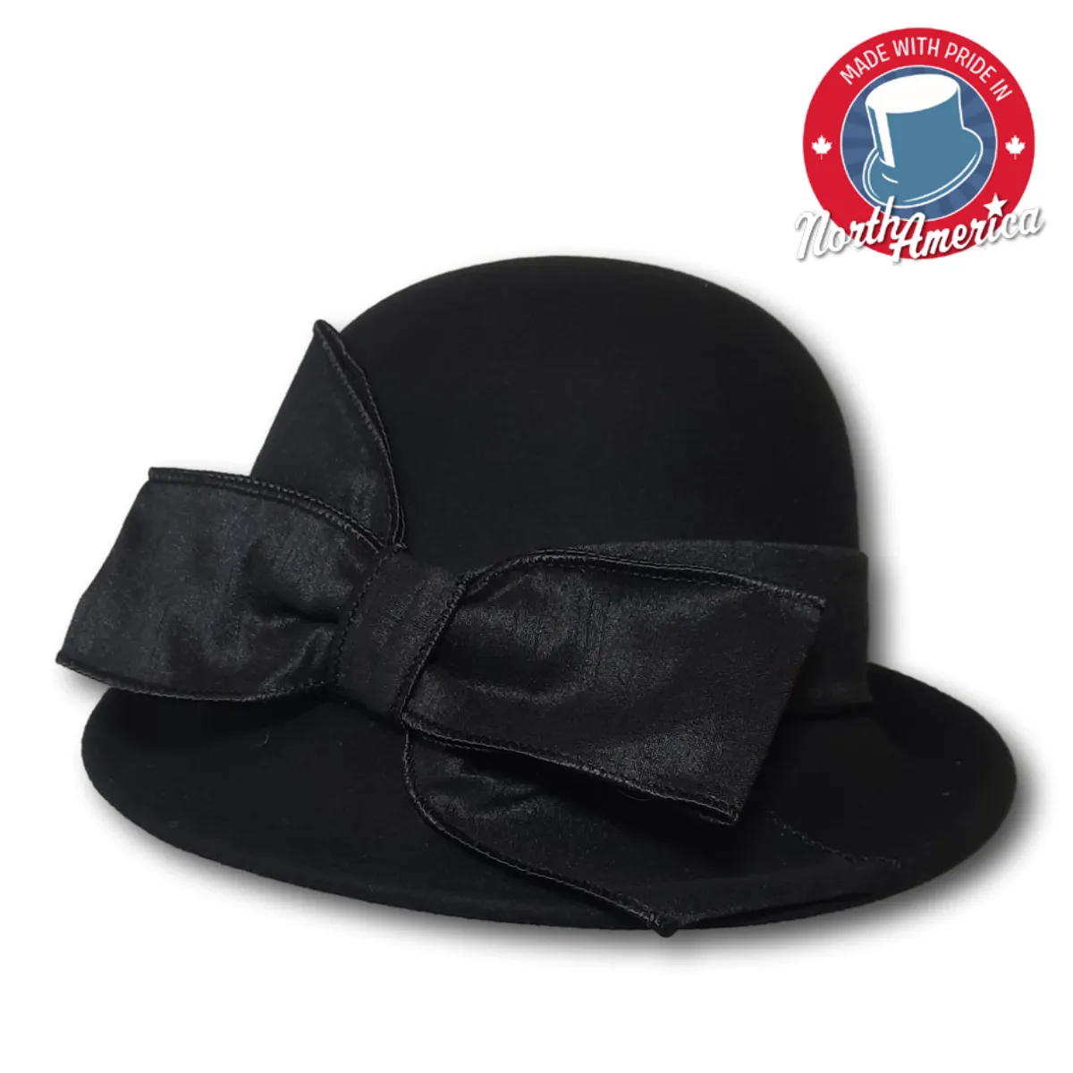Cloche with Crinkled Band and Bow