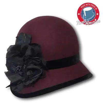 Cloche With Velvet Trim