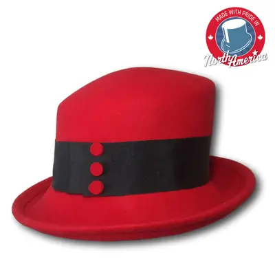 Dress Hat with Felt Dots